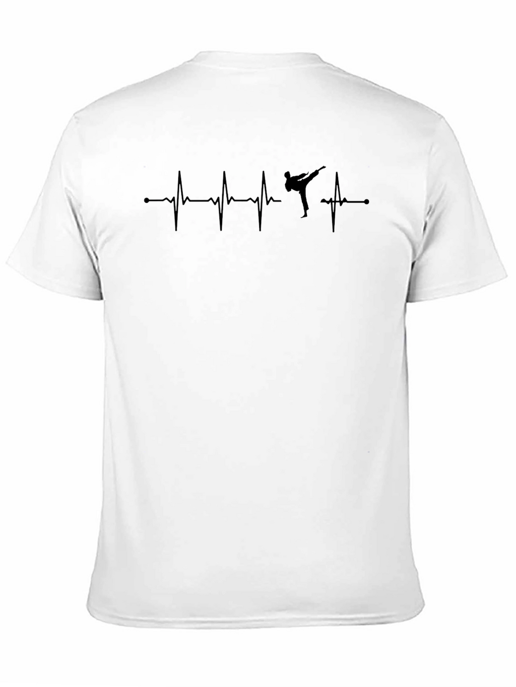 Martial Arts Heartbeat T-Shirt - Black