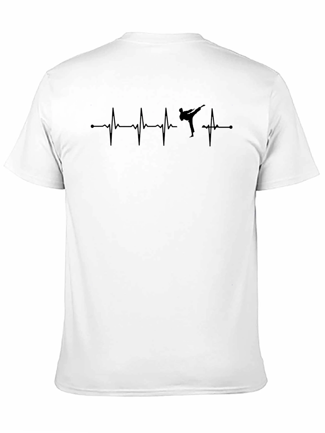 Martial Arts Heartbeat T-Shirt - Black