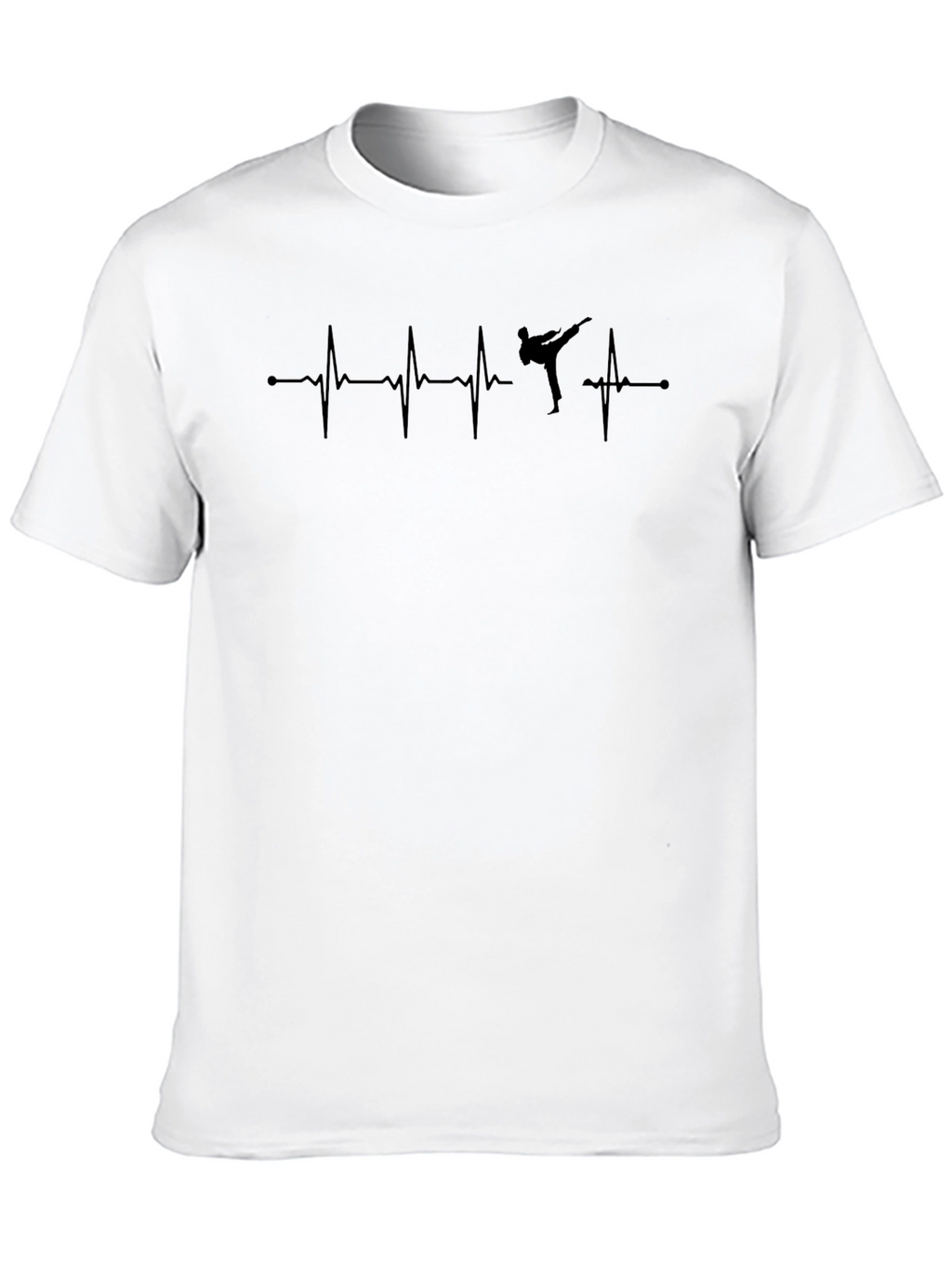 Martial Arts Heartbeat T-Shirt - Black
