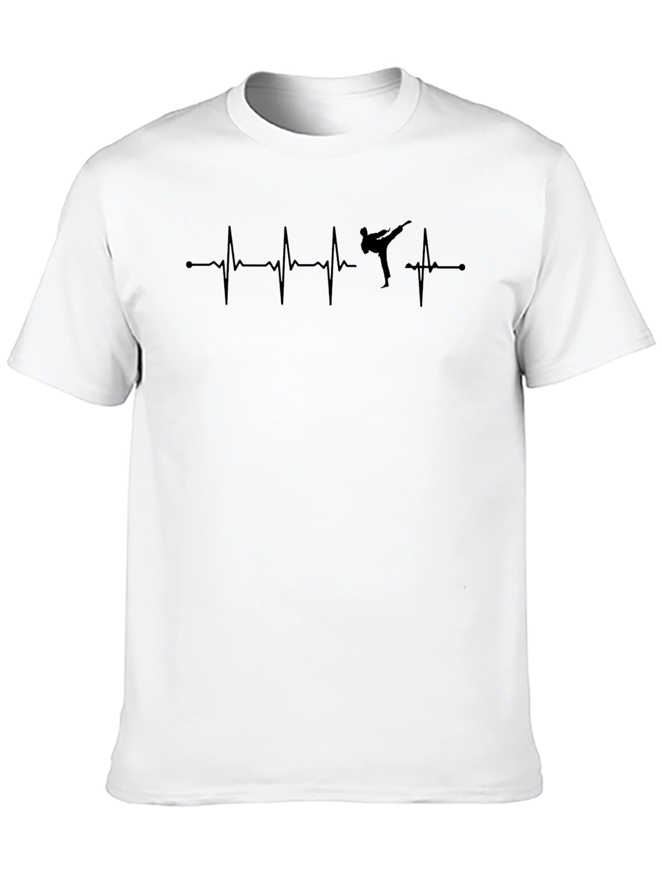 Martial Arts Heartbeat T-Shirt - Black