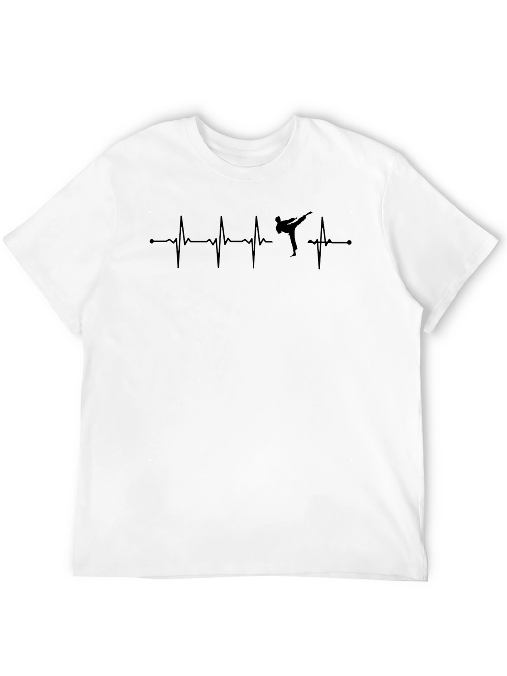 Martial Arts Heartbeat T-Shirt - Black