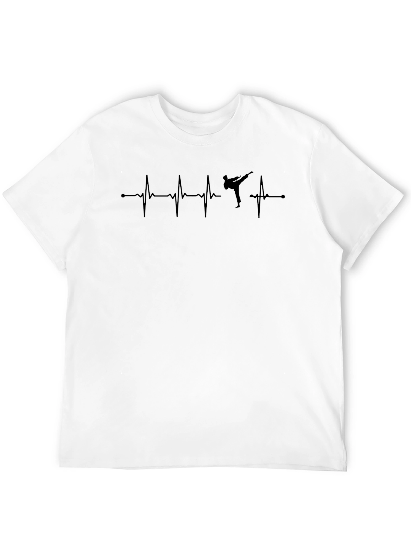 Martial Arts Heartbeat T-Shirt - Black