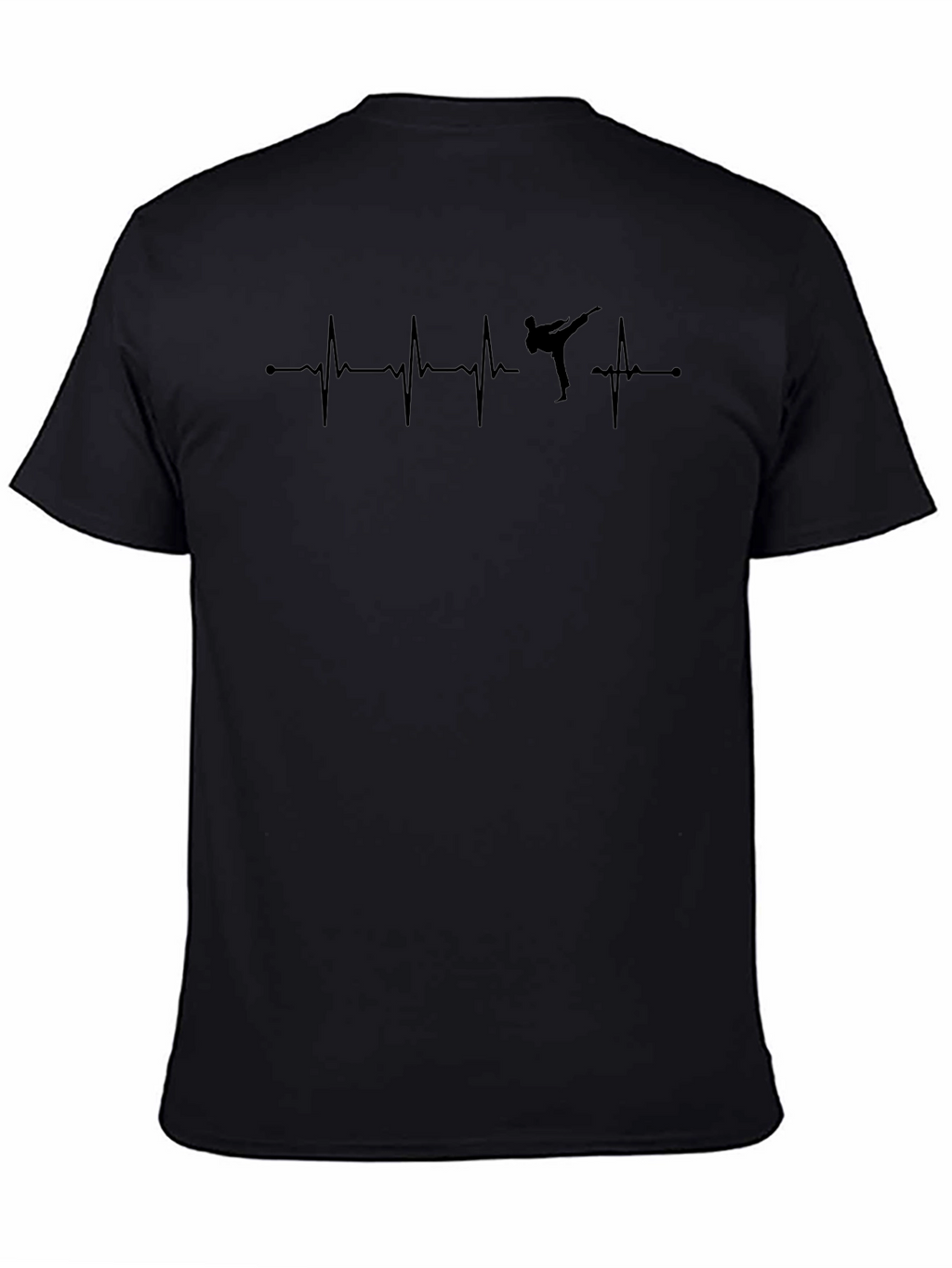 Martial Arts Heartbeat T-Shirt - Black