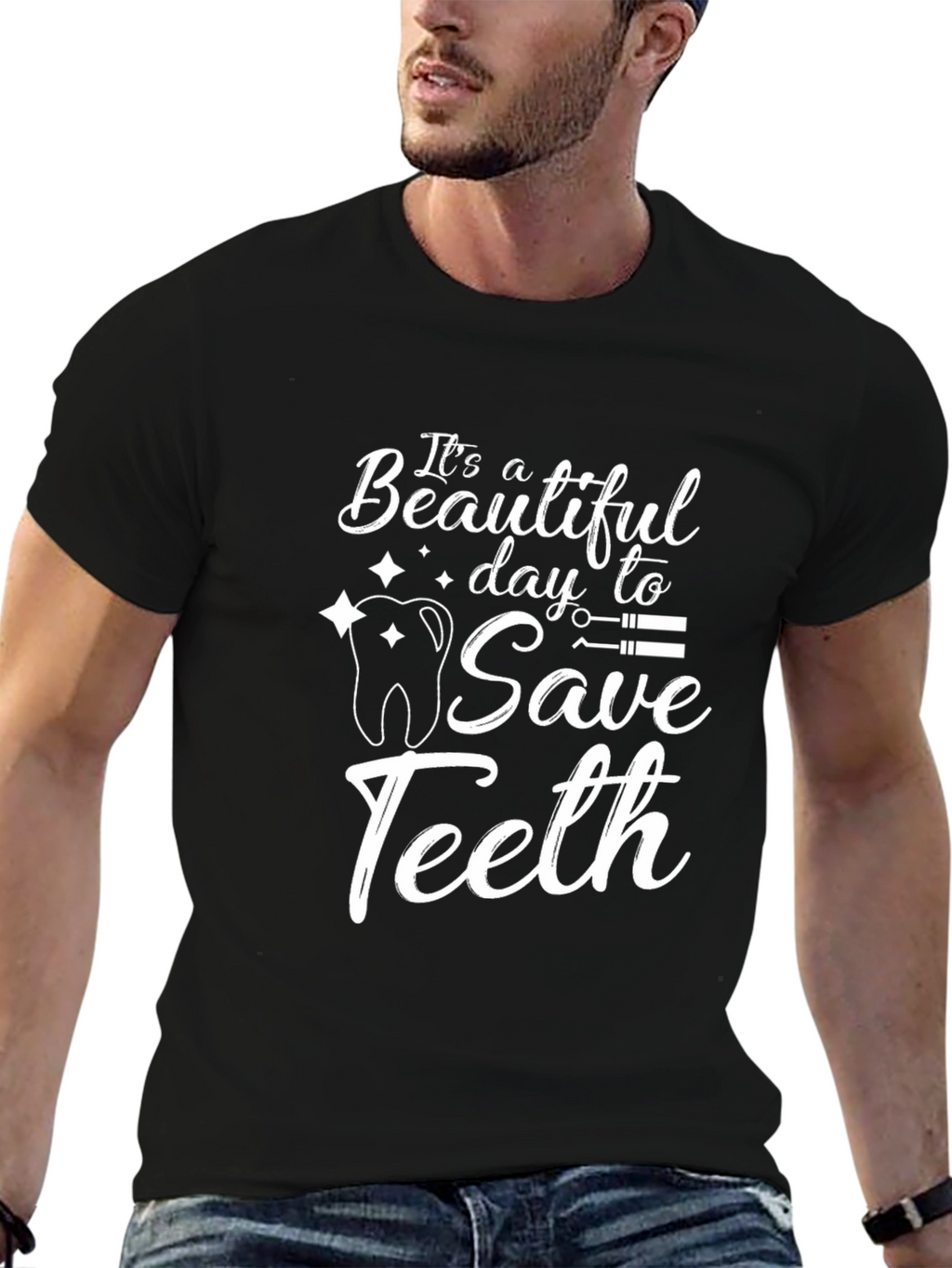 Funny Dentist T-Shirt - Save Teeth Tee