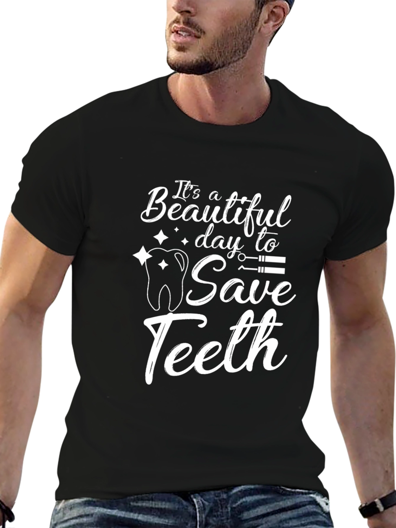 Funny Dentist T-Shirt - Save Teeth Tee