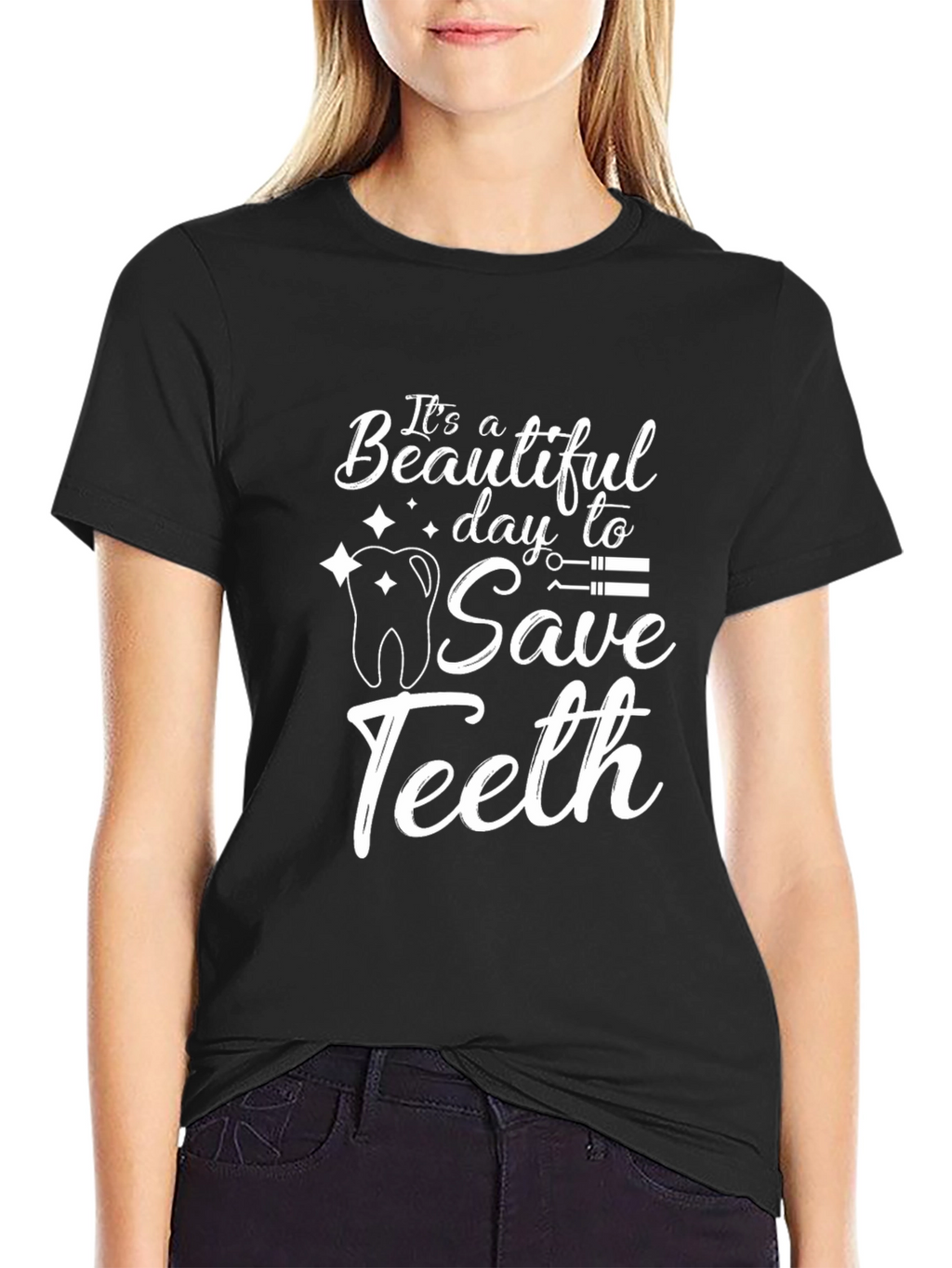 Funny Dentist T-Shirt - Save Teeth Tee