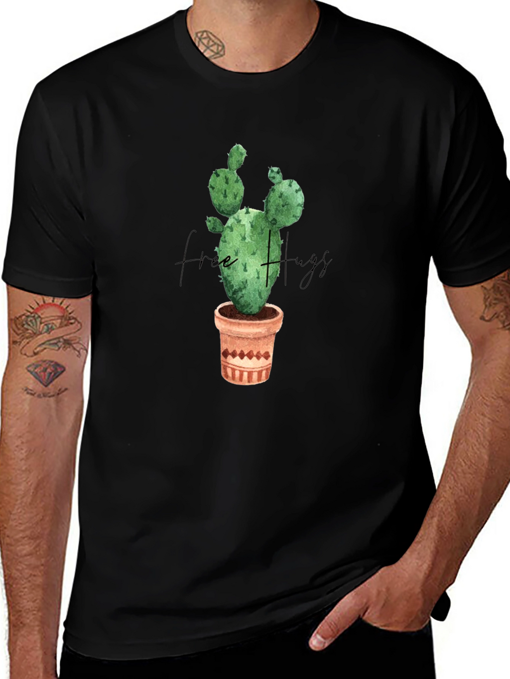 Cactus Free Hugs Graphic Tee