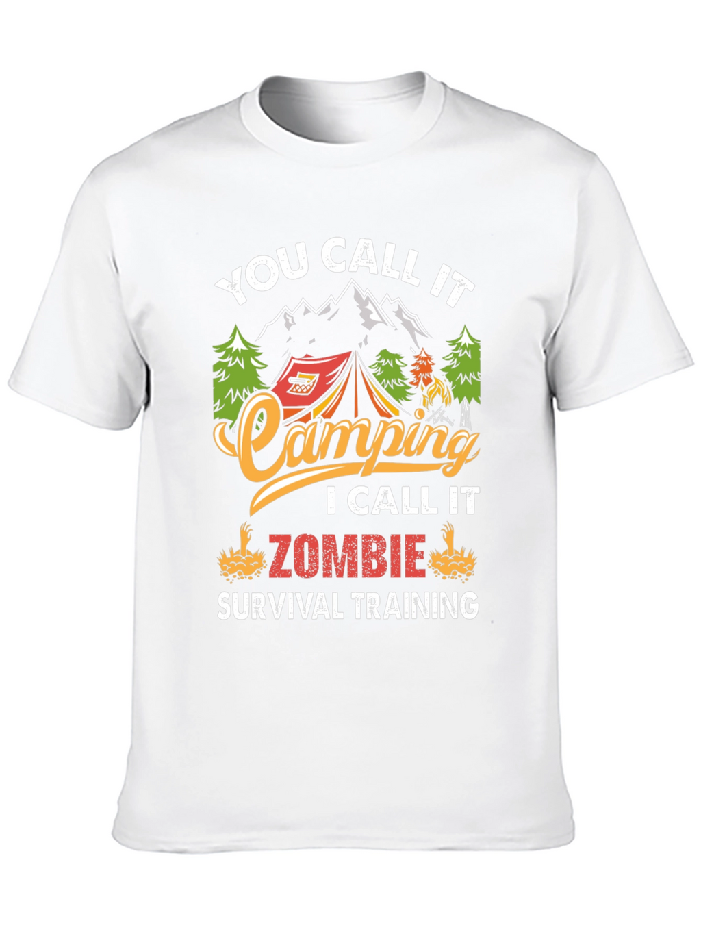 Camping Zombie Survival T-Shirt