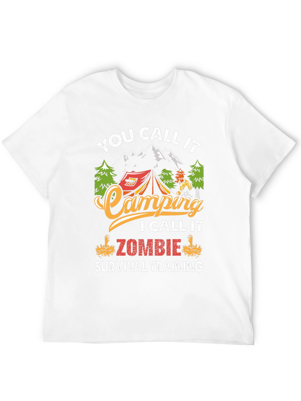 Camping Zombie Survival T-Shirt