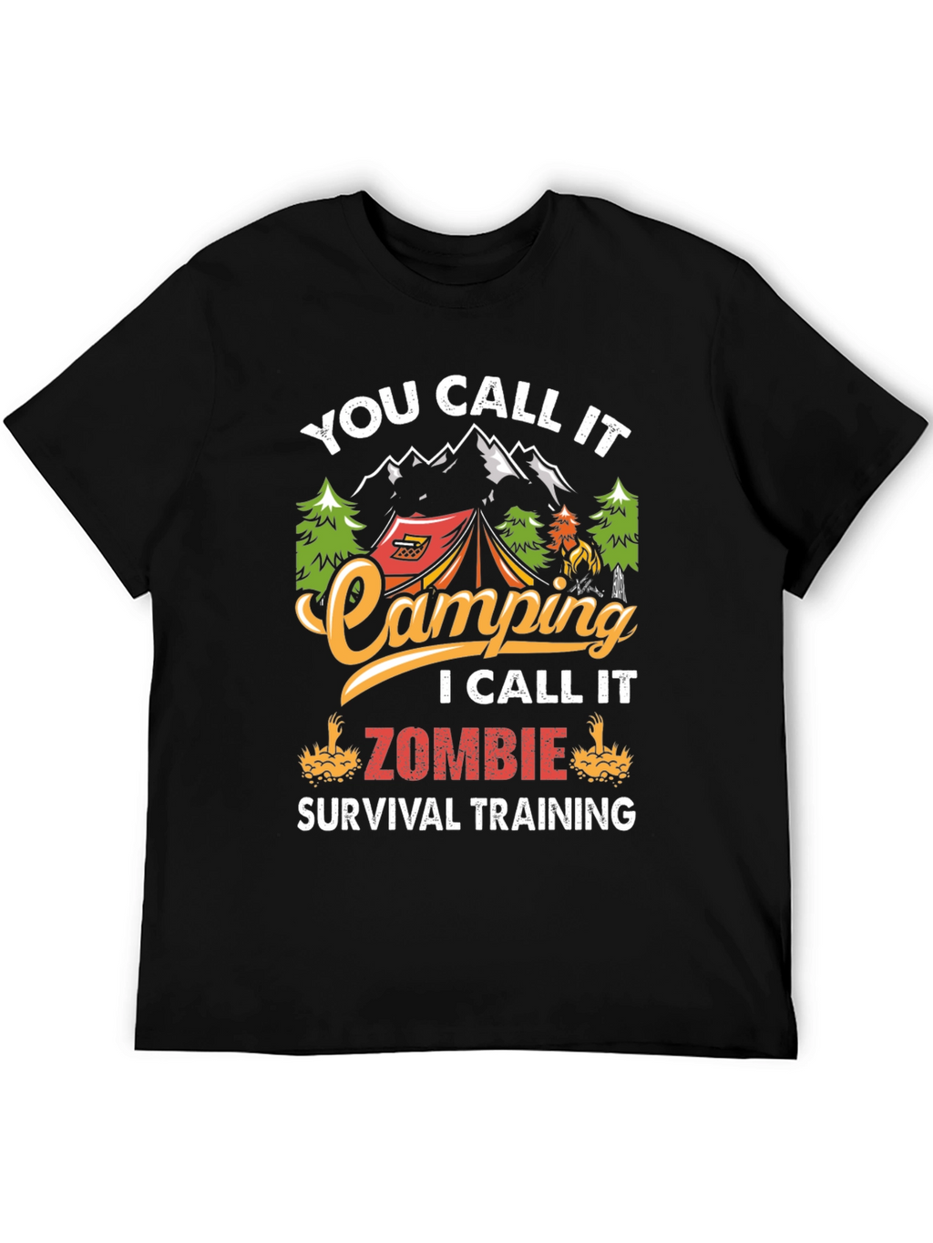 Camping Zombie Survival T-Shirt