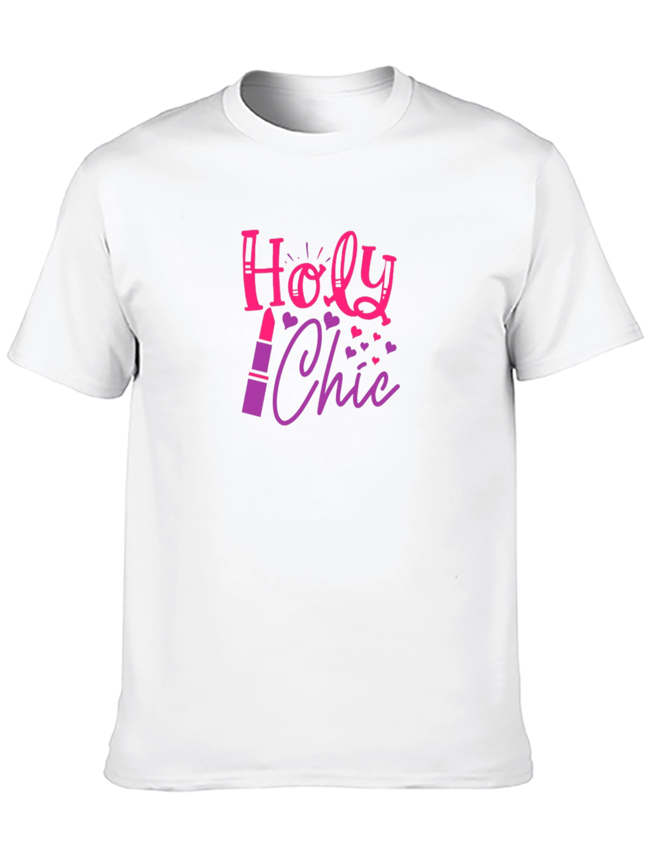 Holy Chic Graphic Tee - Lipstick Design Fashion Top