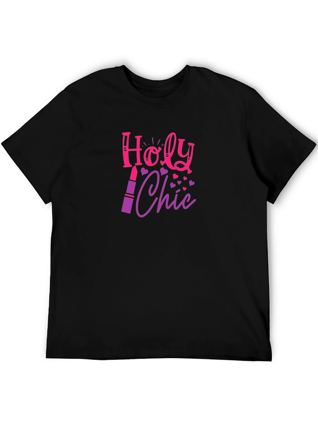 Holy Chic Graphic Tee - Lipstick Design Fashion Top