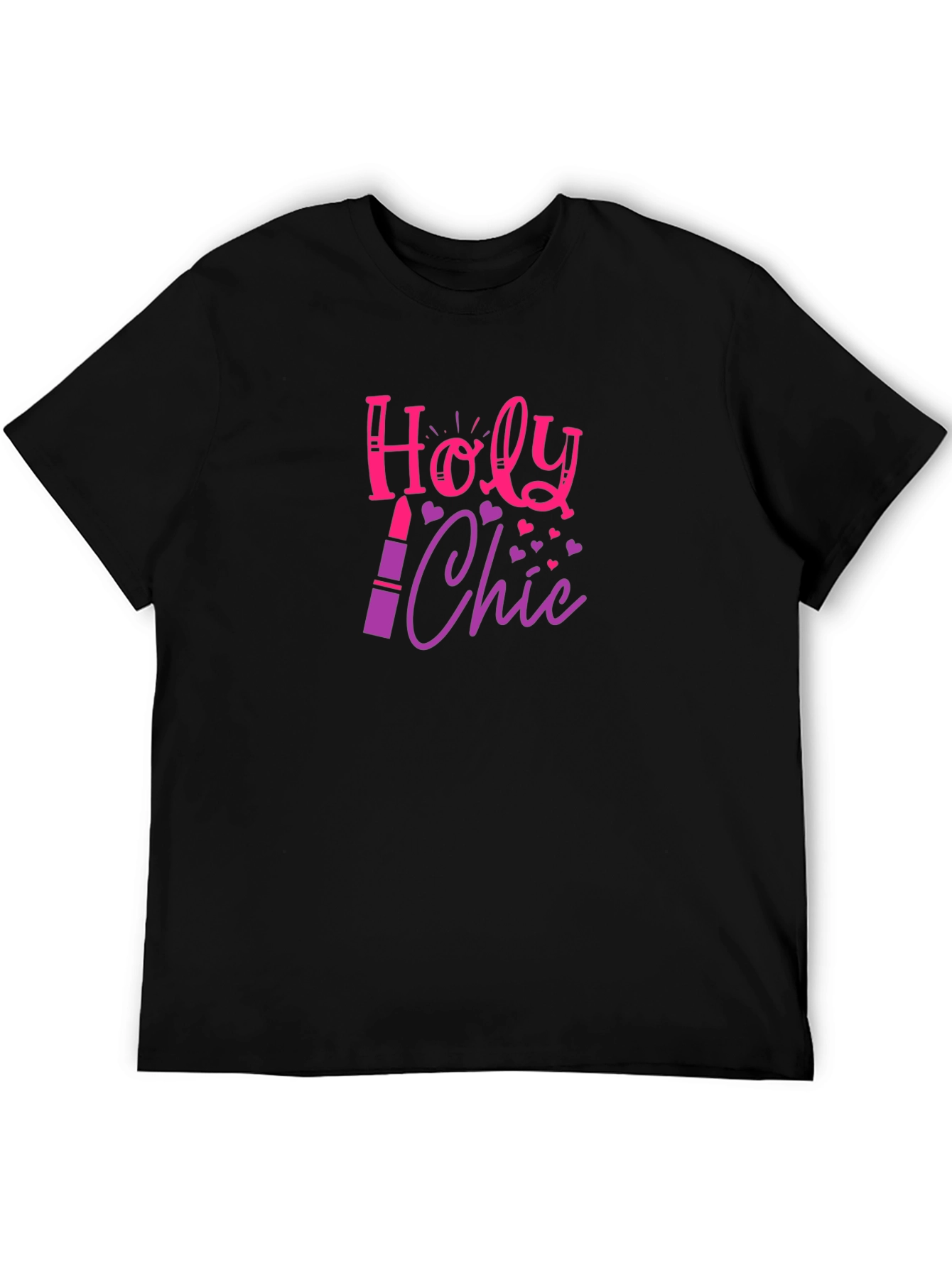 Holy Chic Graphic Tee - Lipstick Design Fashion Top