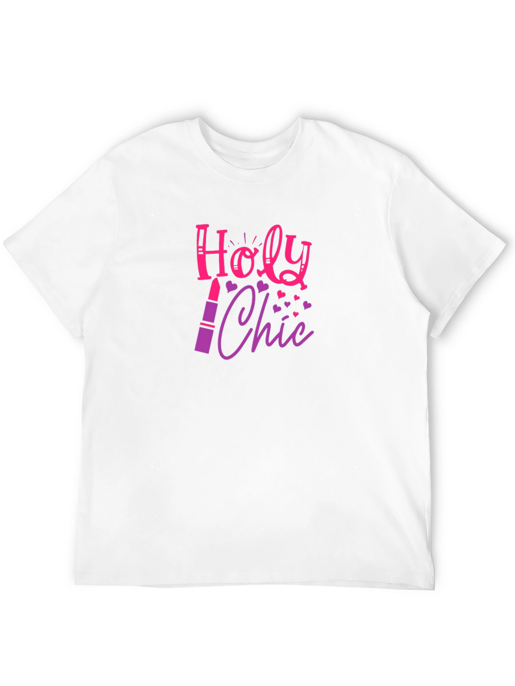 Holy Chic Graphic Tee - Lipstick Design Fashion Top
