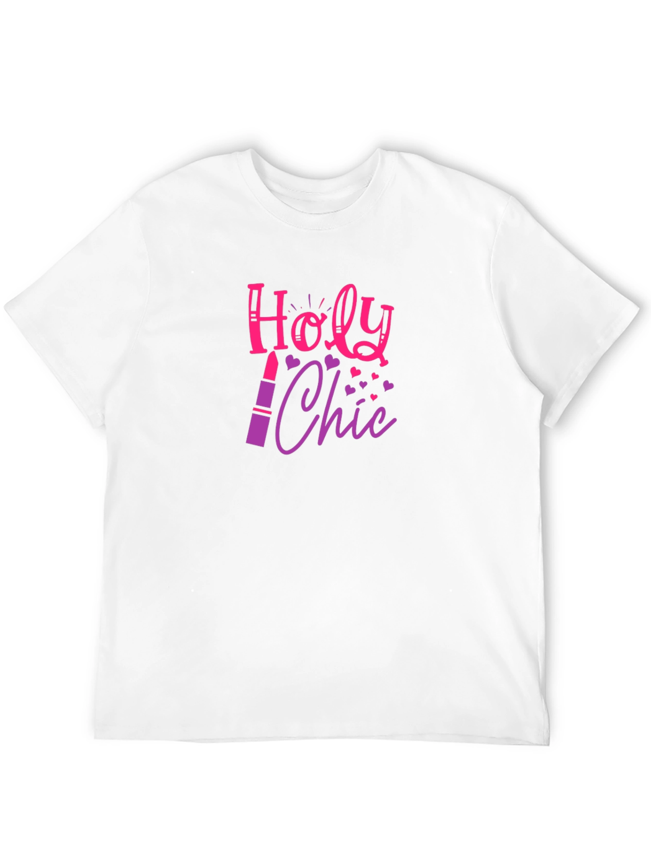 Holy Chic Graphic Tee - Lipstick Design Fashion Top