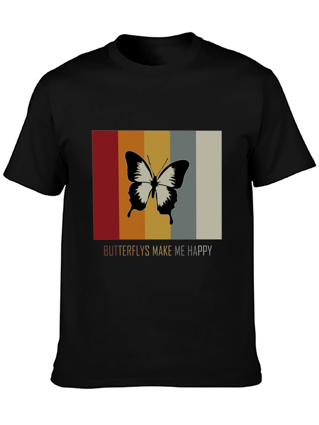 Butterflies Make Me Happy Graphic Tee