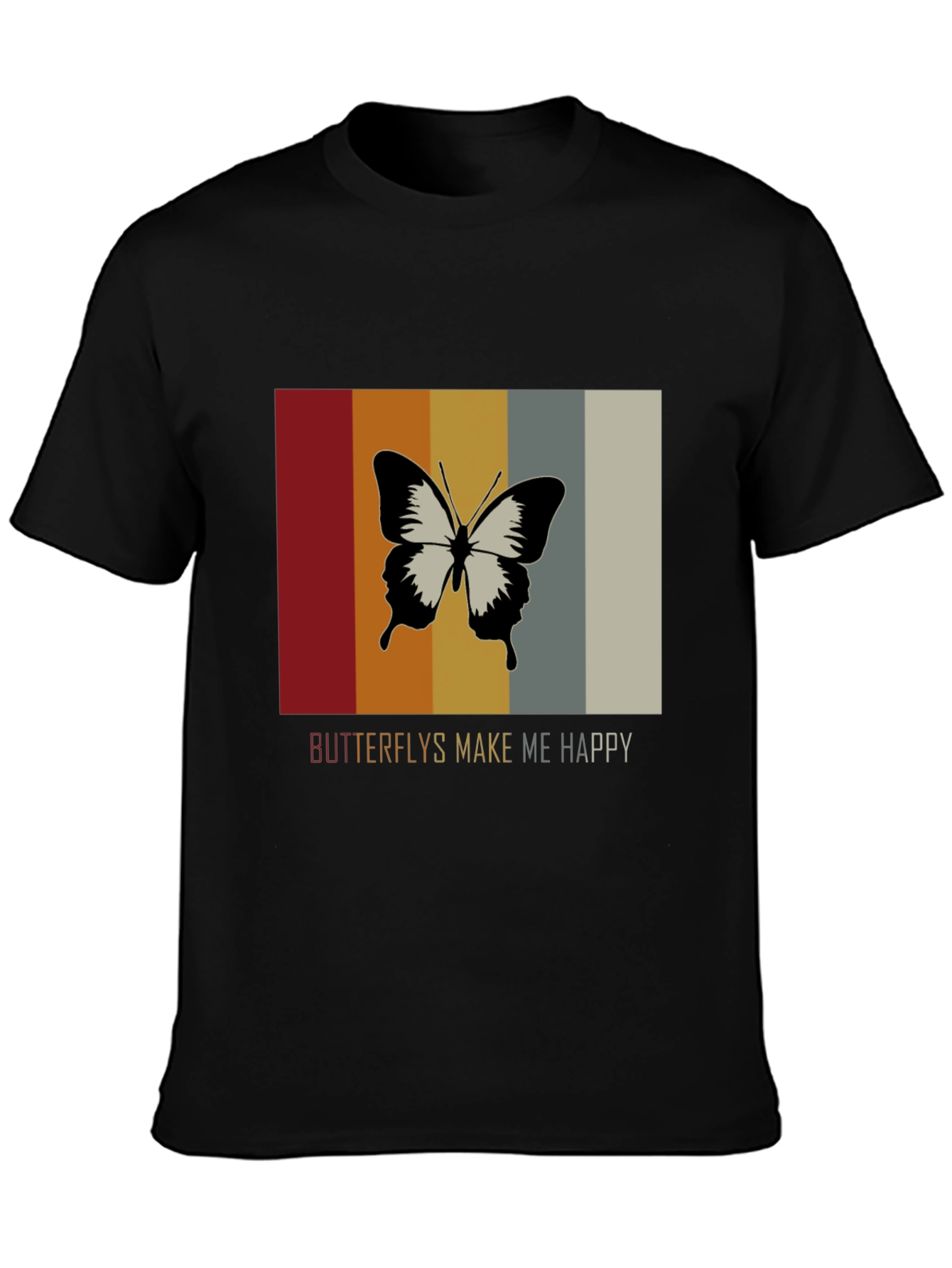 Butterflies Make Me Happy Graphic Tee