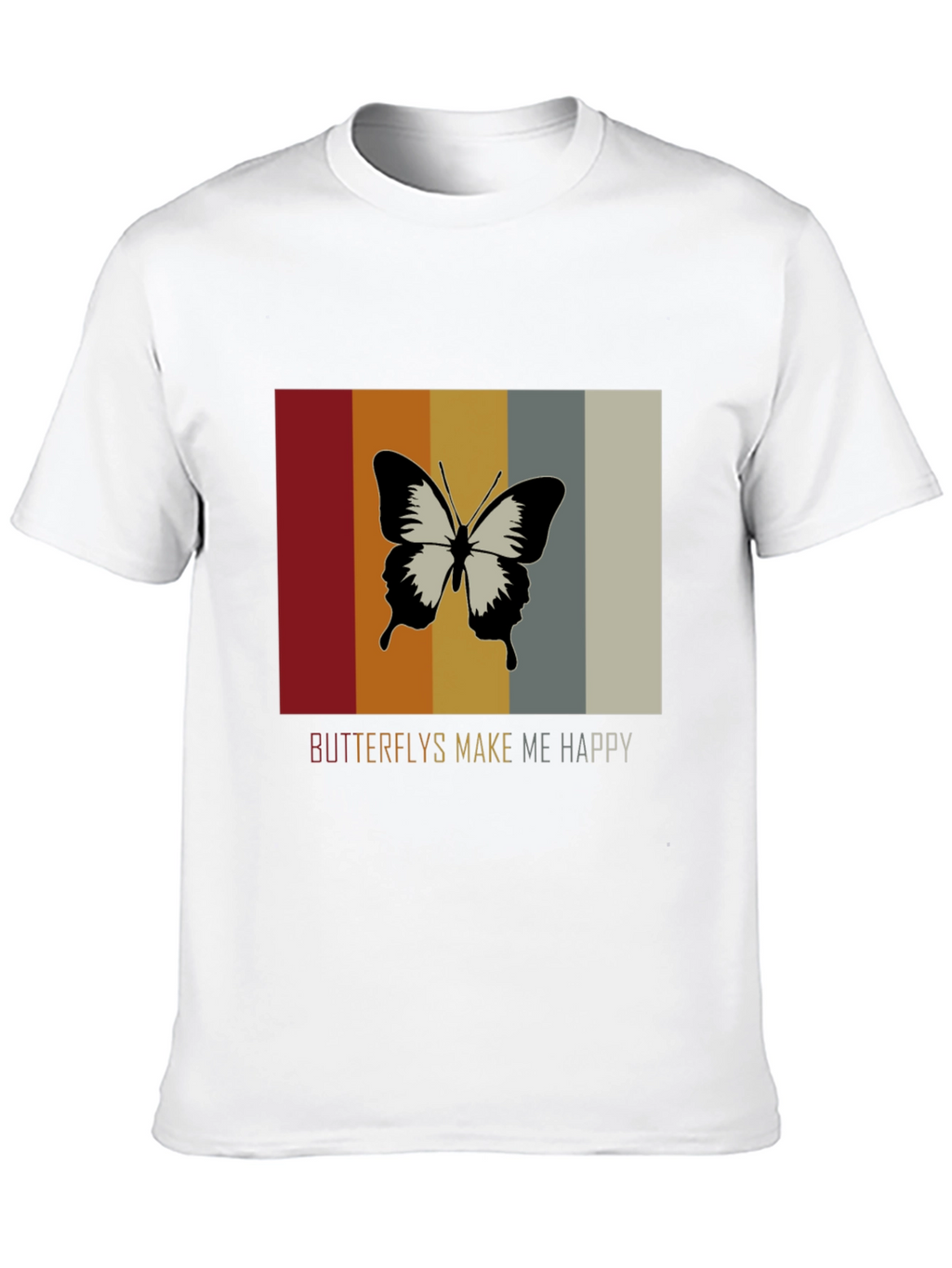Butterflies Make Me Happy Graphic Tee