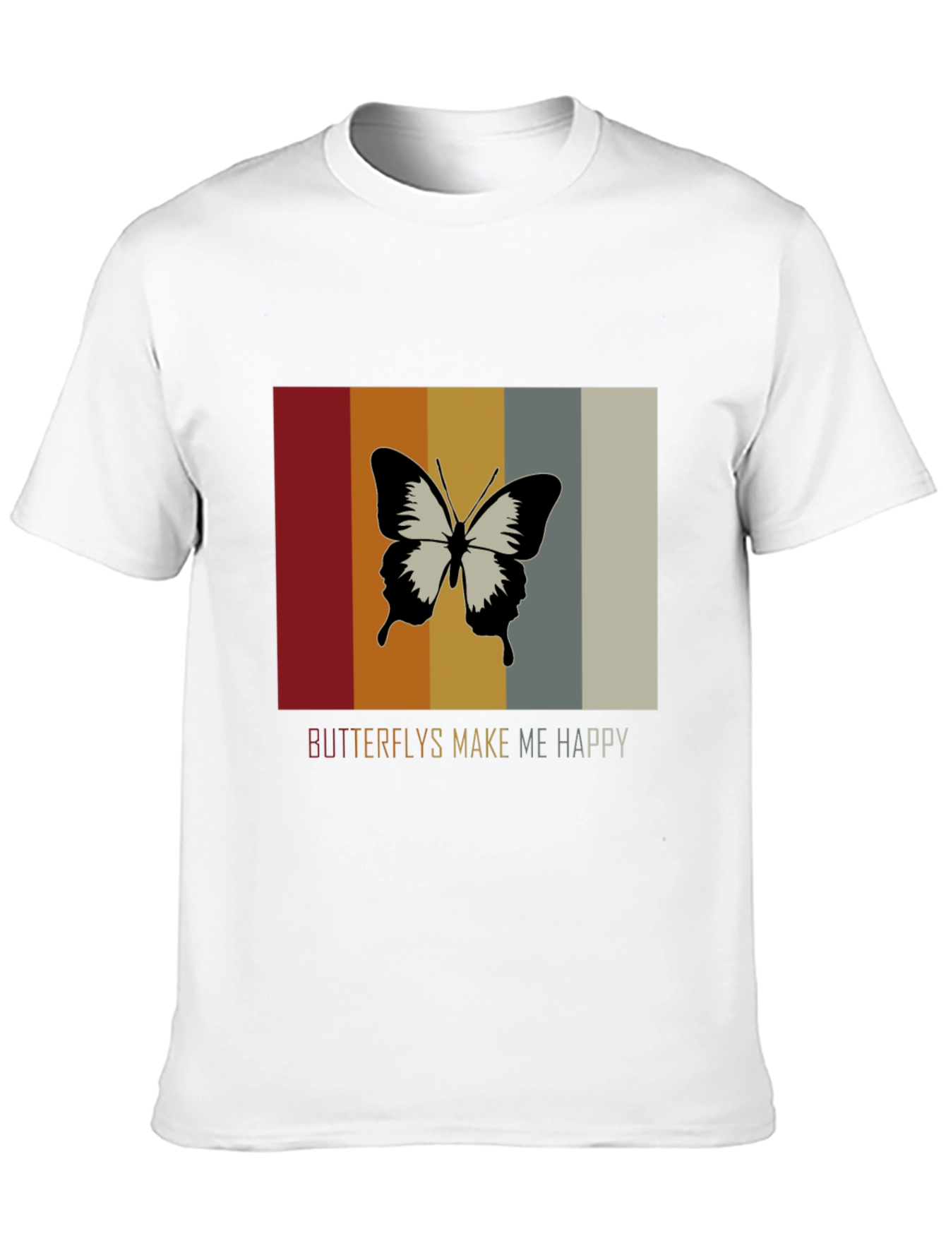 Butterflies Make Me Happy Graphic Tee