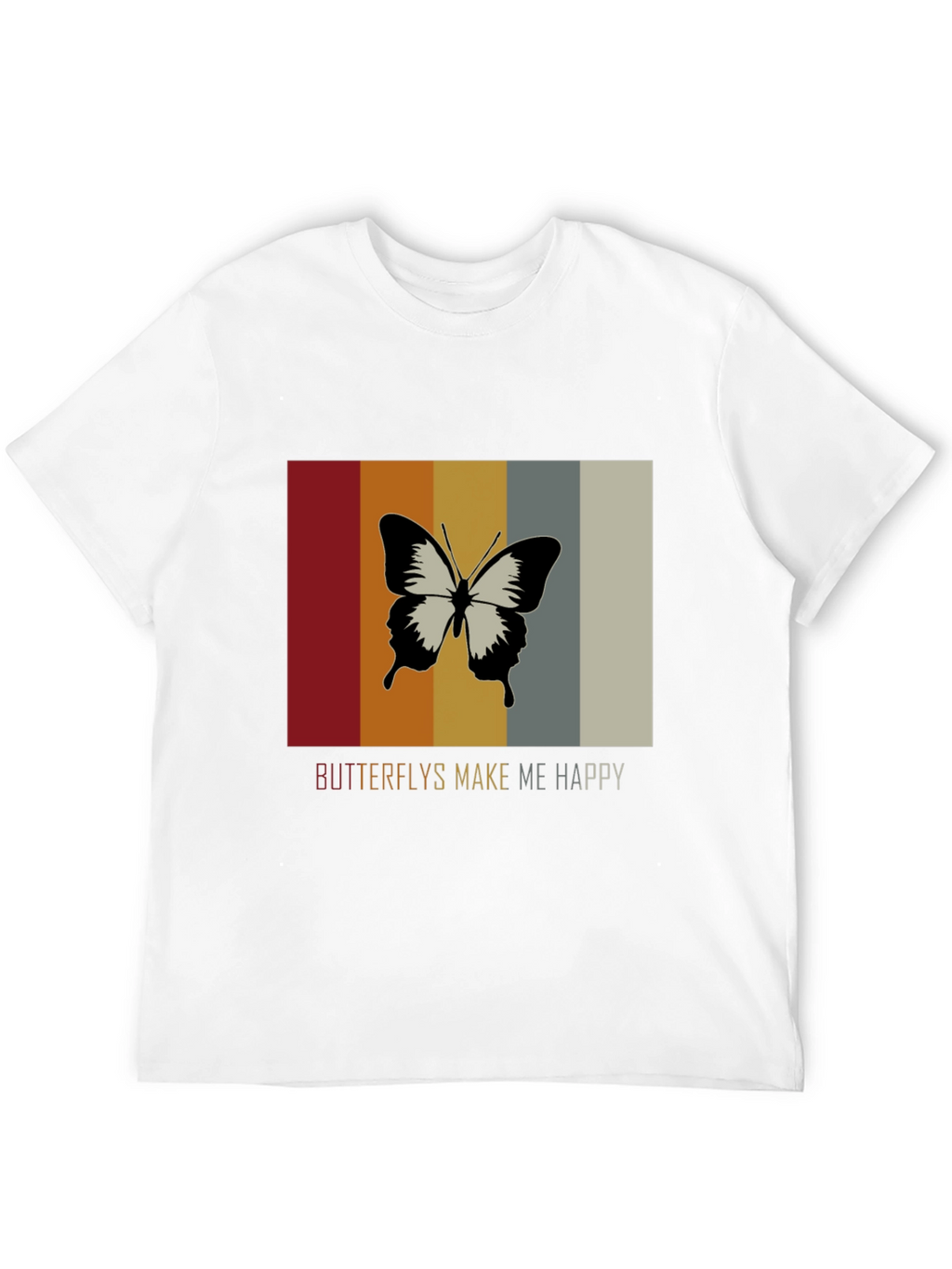Butterflies Make Me Happy Graphic Tee