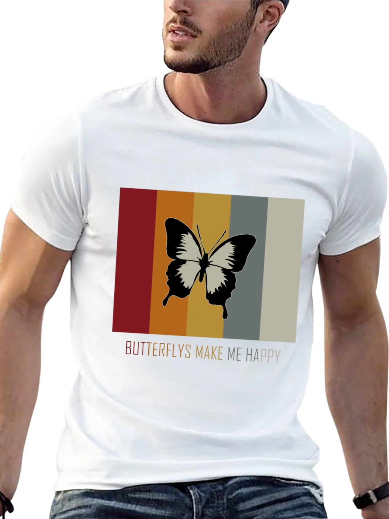 Butterflies Make Me Happy Graphic Tee
