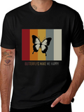 Butterflies Make Me Happy Graphic Tee