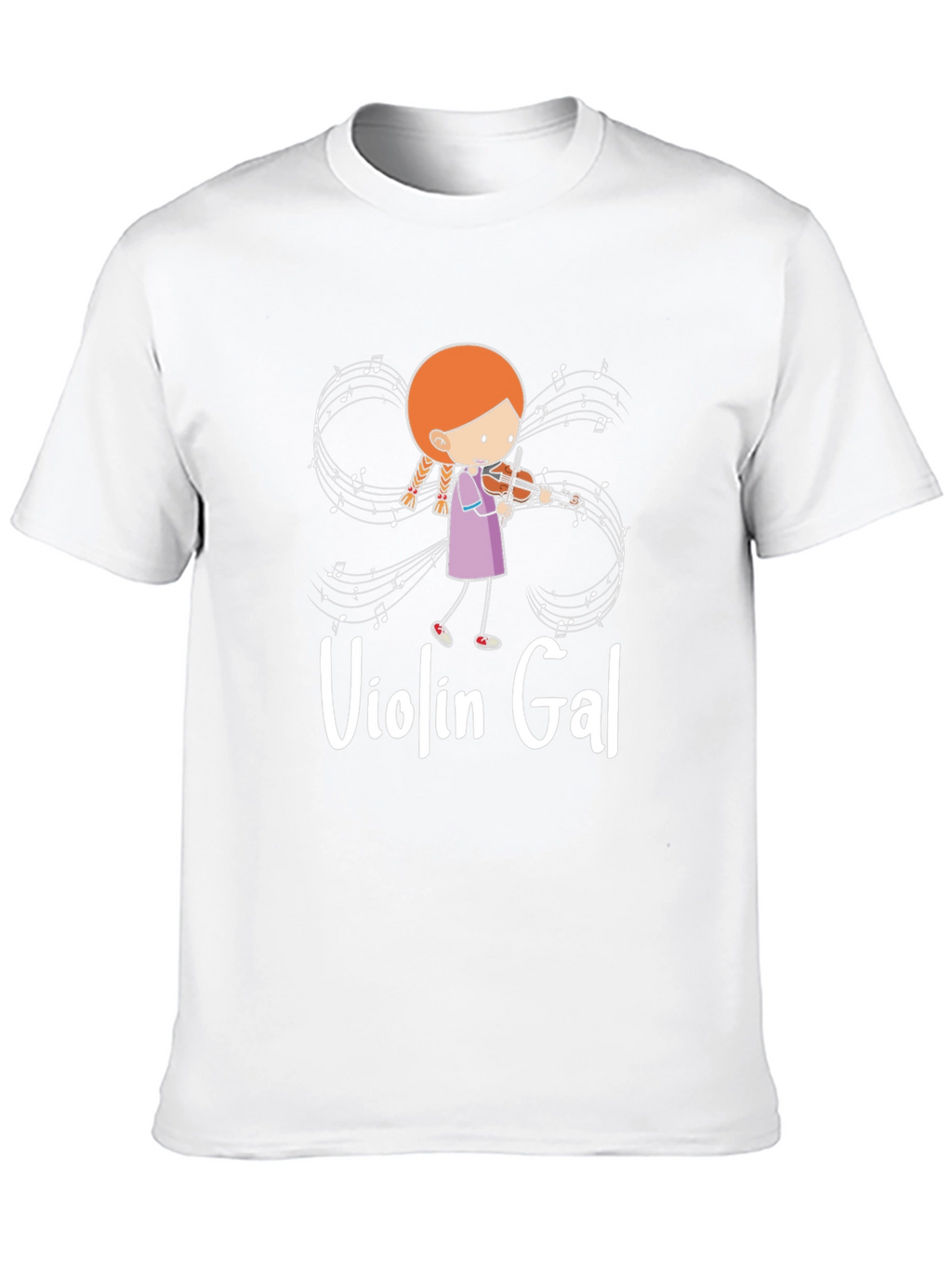 Violin Gal Black T-Shirt