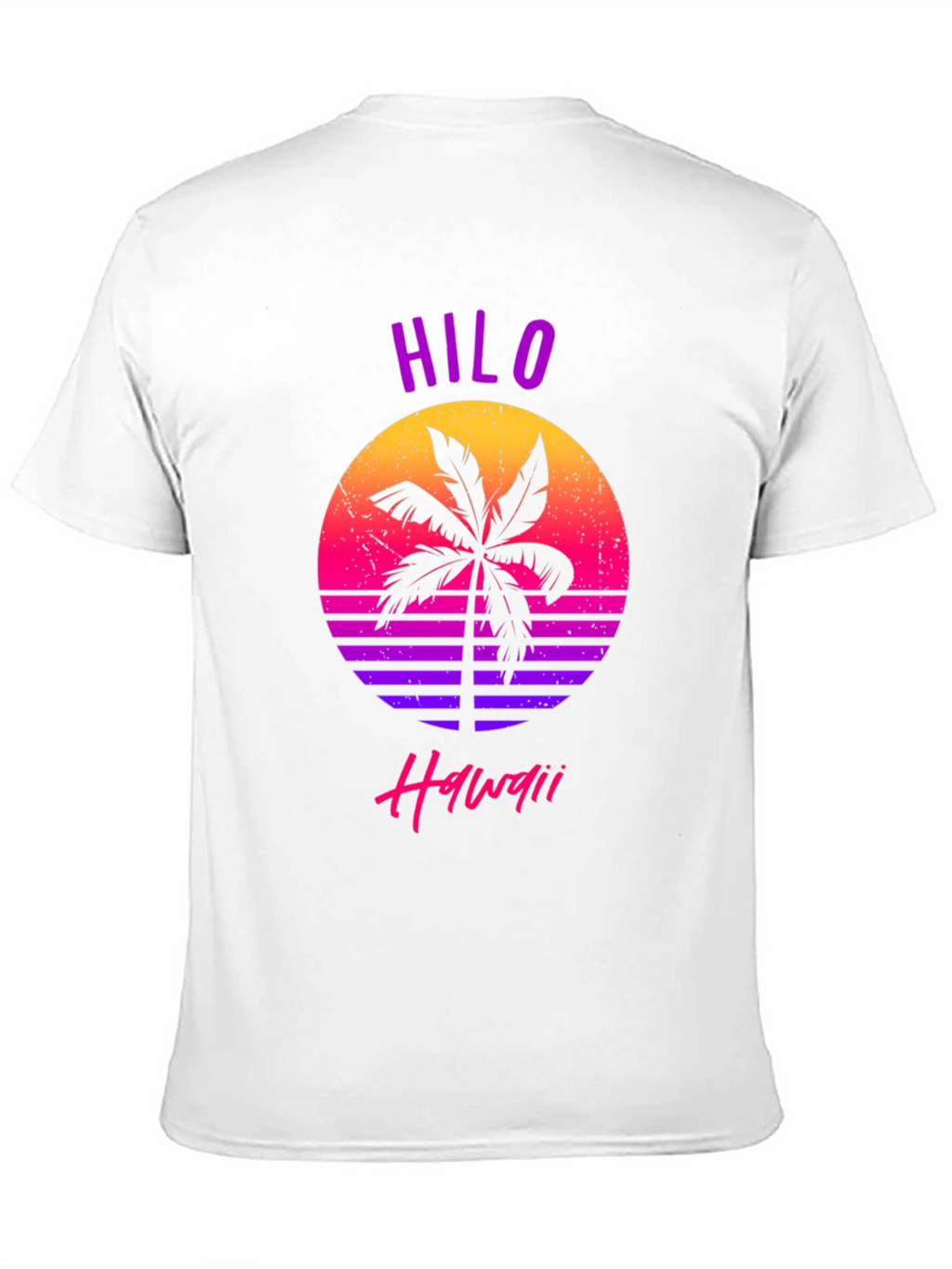 Hilo Hawaii Retro Palm Tree Graphic T-Shirt