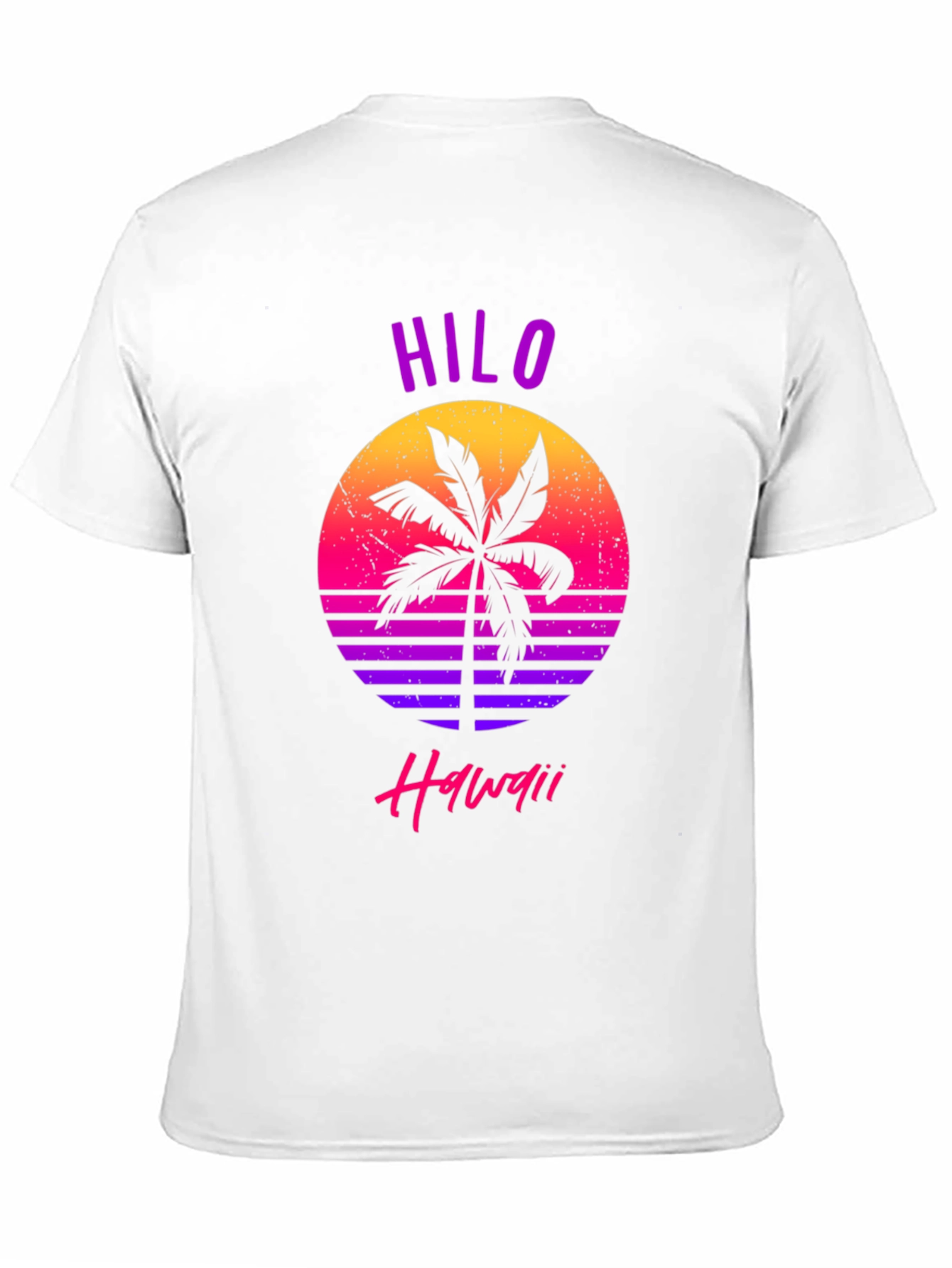 Hilo Hawaii Retro Palm Tree Graphic T-Shirt