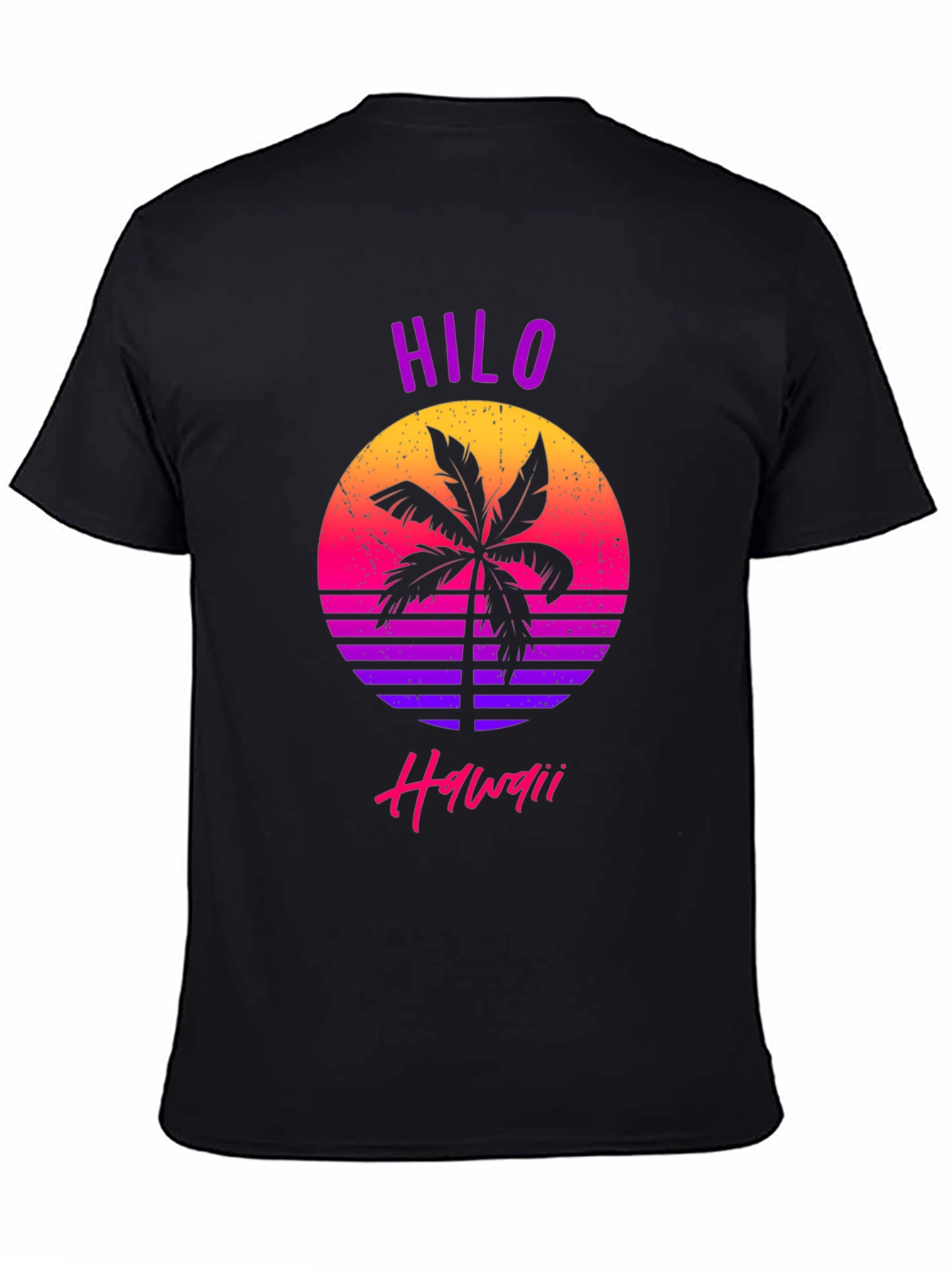 Hilo Hawaii Retro Palm Tree Graphic T-Shirt