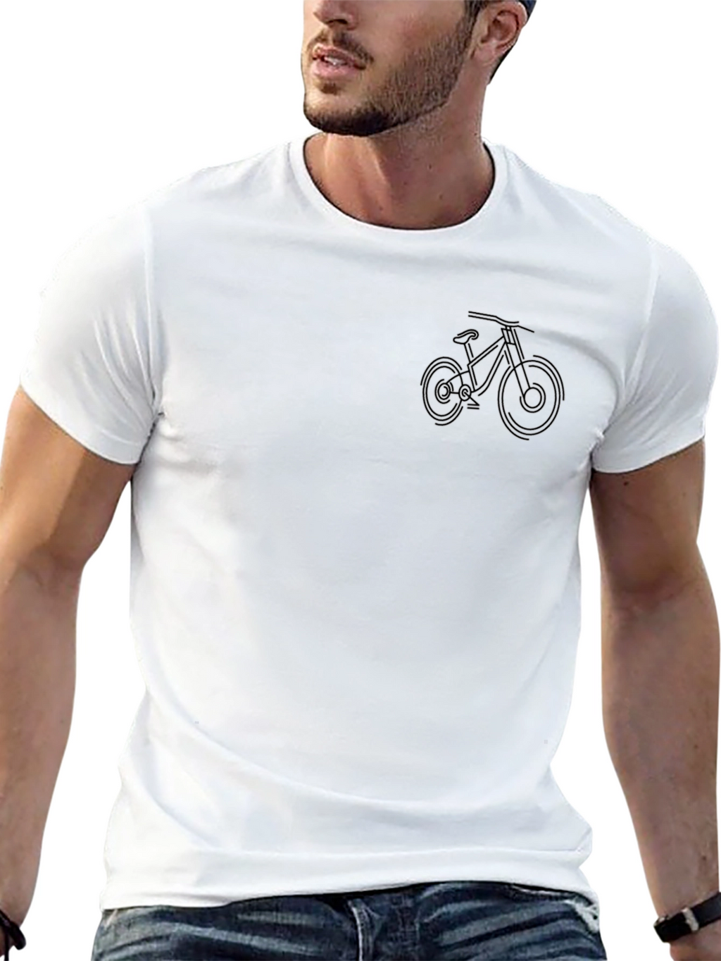 Black Bike Graphic Tee - Ride in Style
