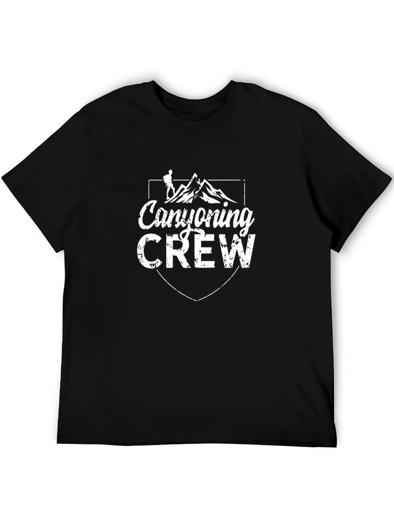 Canyoning Crew Black T-Shirt - Adventure Apparel