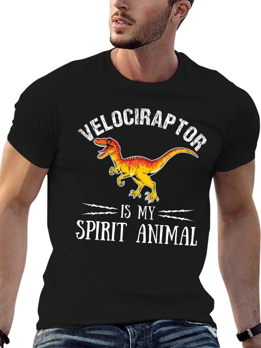 Velociraptor Spirit Animal Graphic Tee