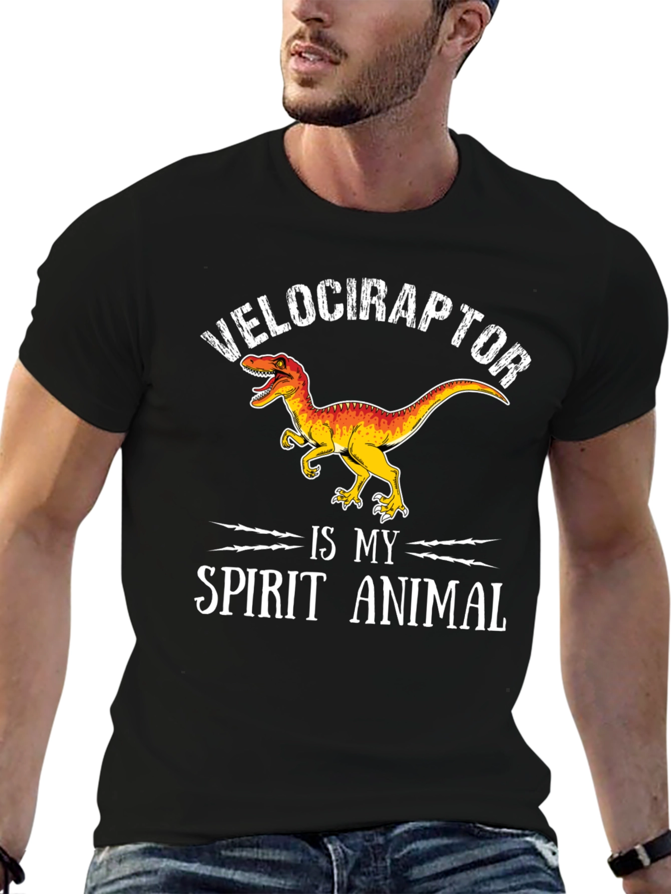 Velociraptor Spirit Animal Graphic Tee