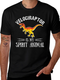Velociraptor Spirit Animal Graphic Tee