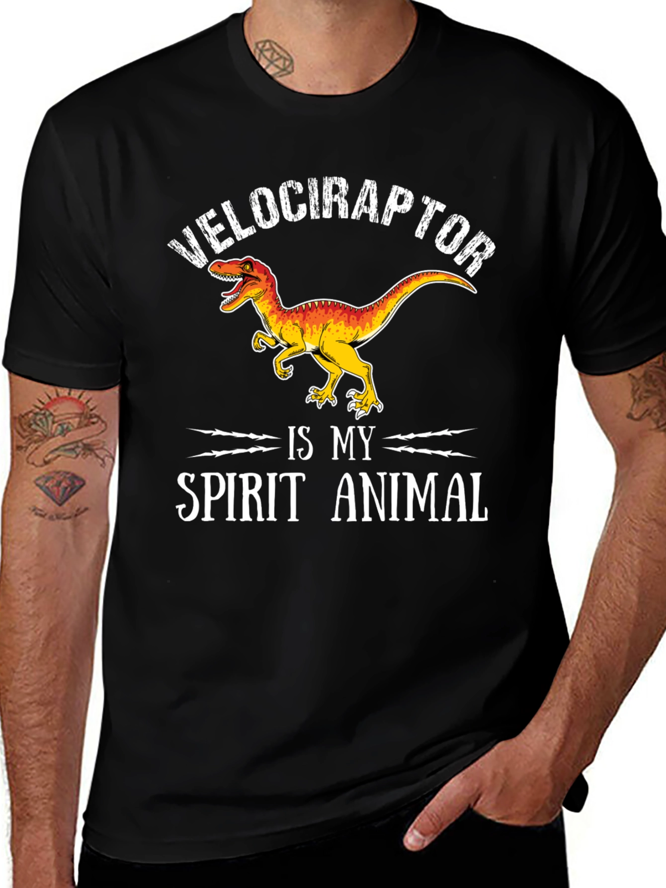 Velociraptor Spirit Animal Graphic Tee
