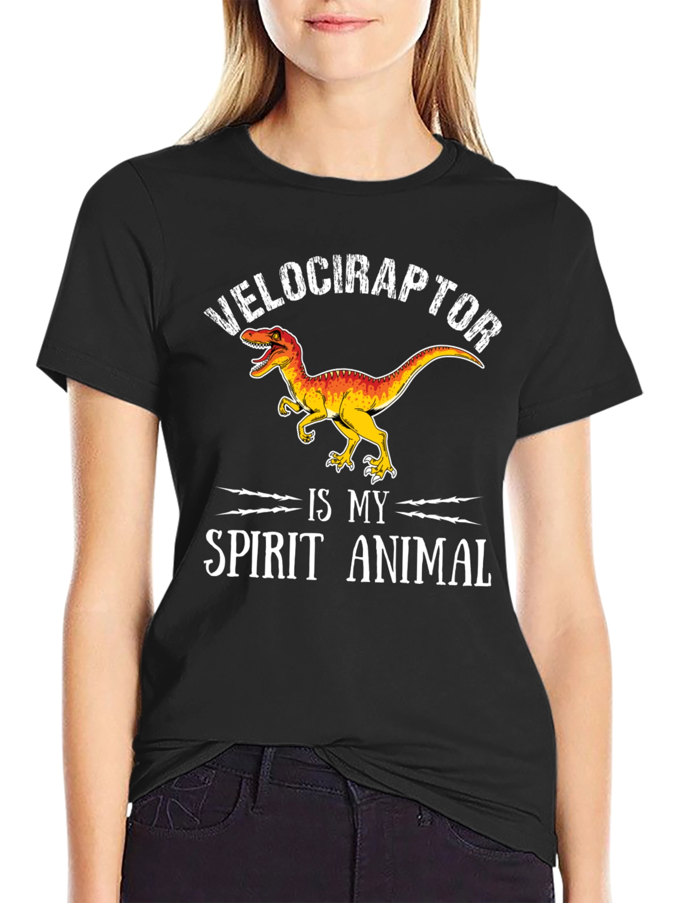 Velociraptor Spirit Animal Graphic Tee