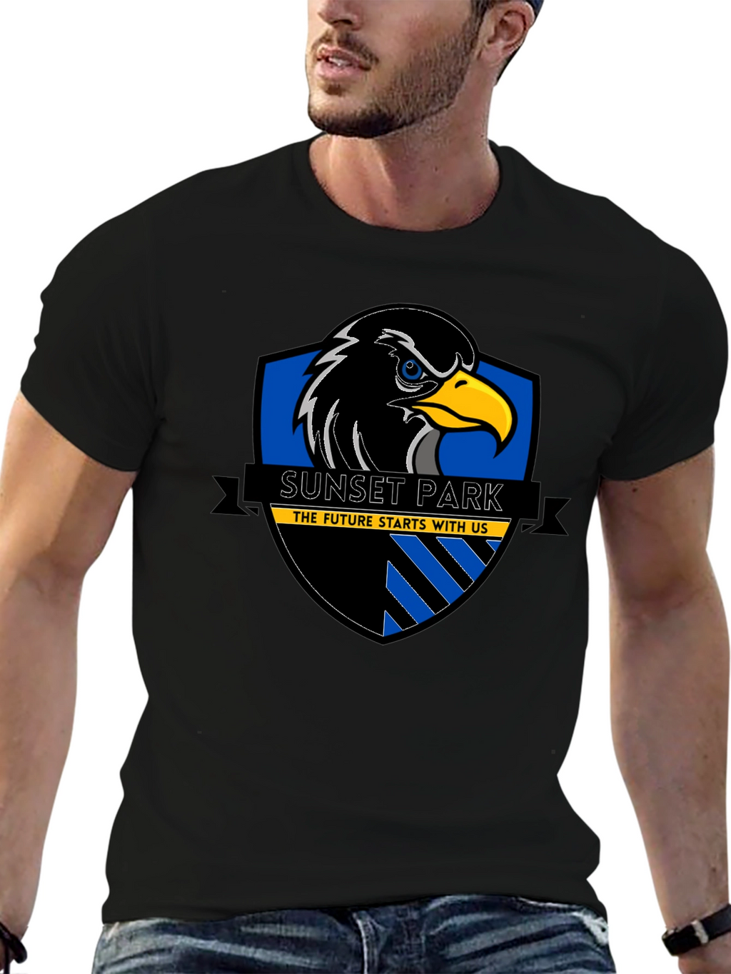 Sunset Park Eagle Black T-Shirt