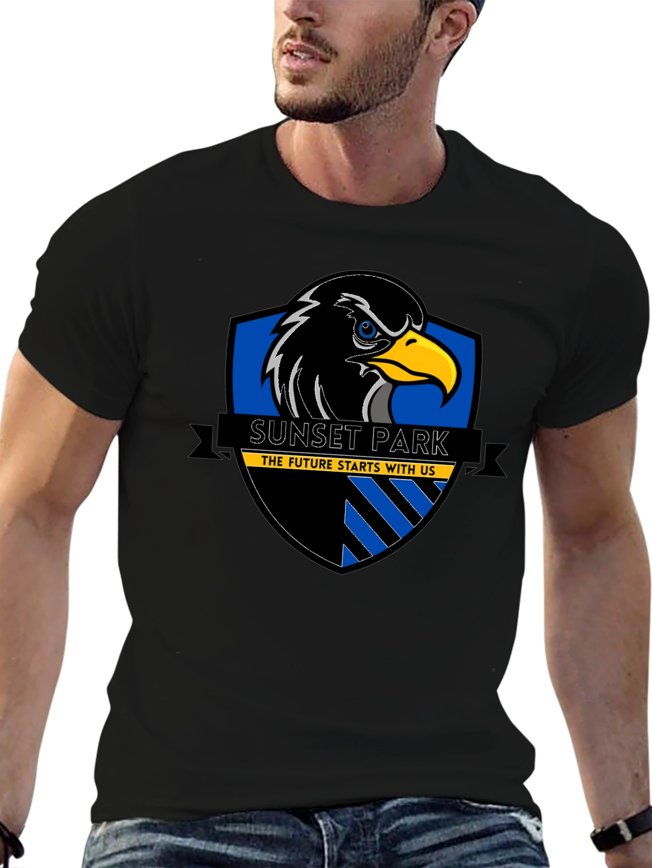 Sunset Park Eagle Black T-Shirt