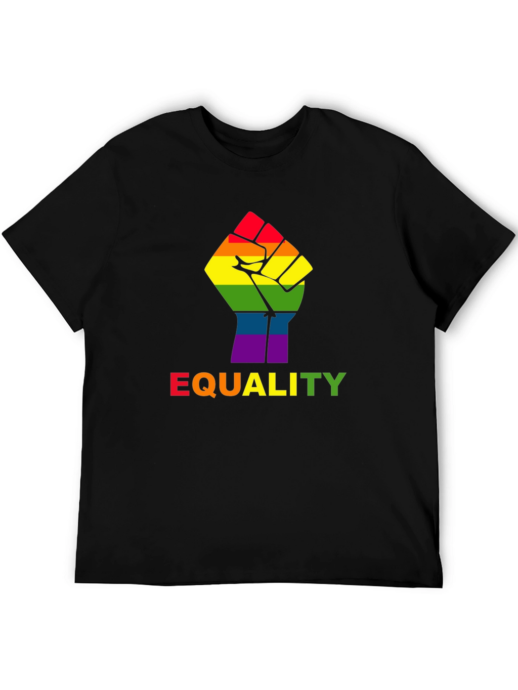 Equality Fist Pride Tee - Black LGBT Rights T-Shirt