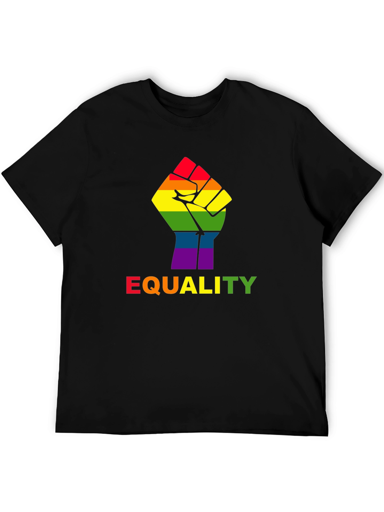Equality Fist Pride Tee - Black LGBT Rights T-Shirt