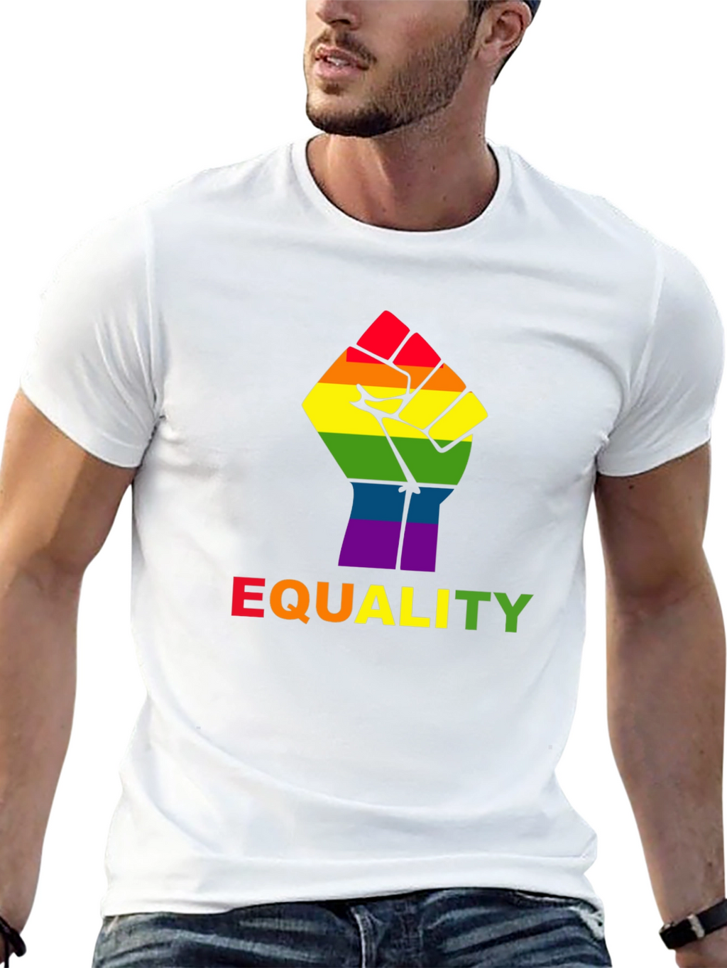 Equality Fist Pride Tee - Black LGBT Rights T-Shirt
