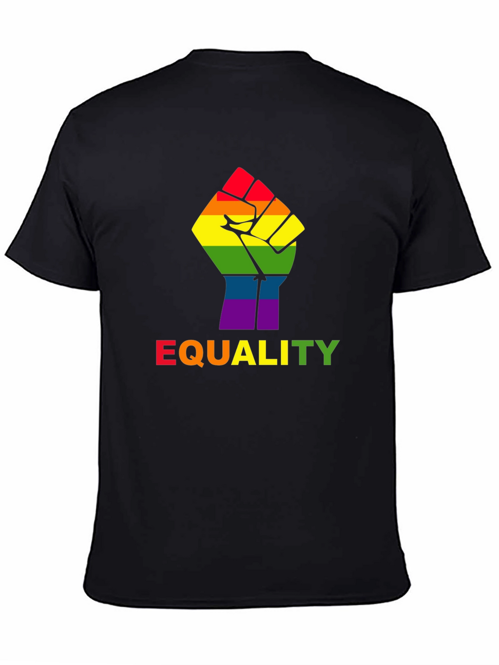 Equality Fist Pride Tee - Black LGBT Rights T-Shirt