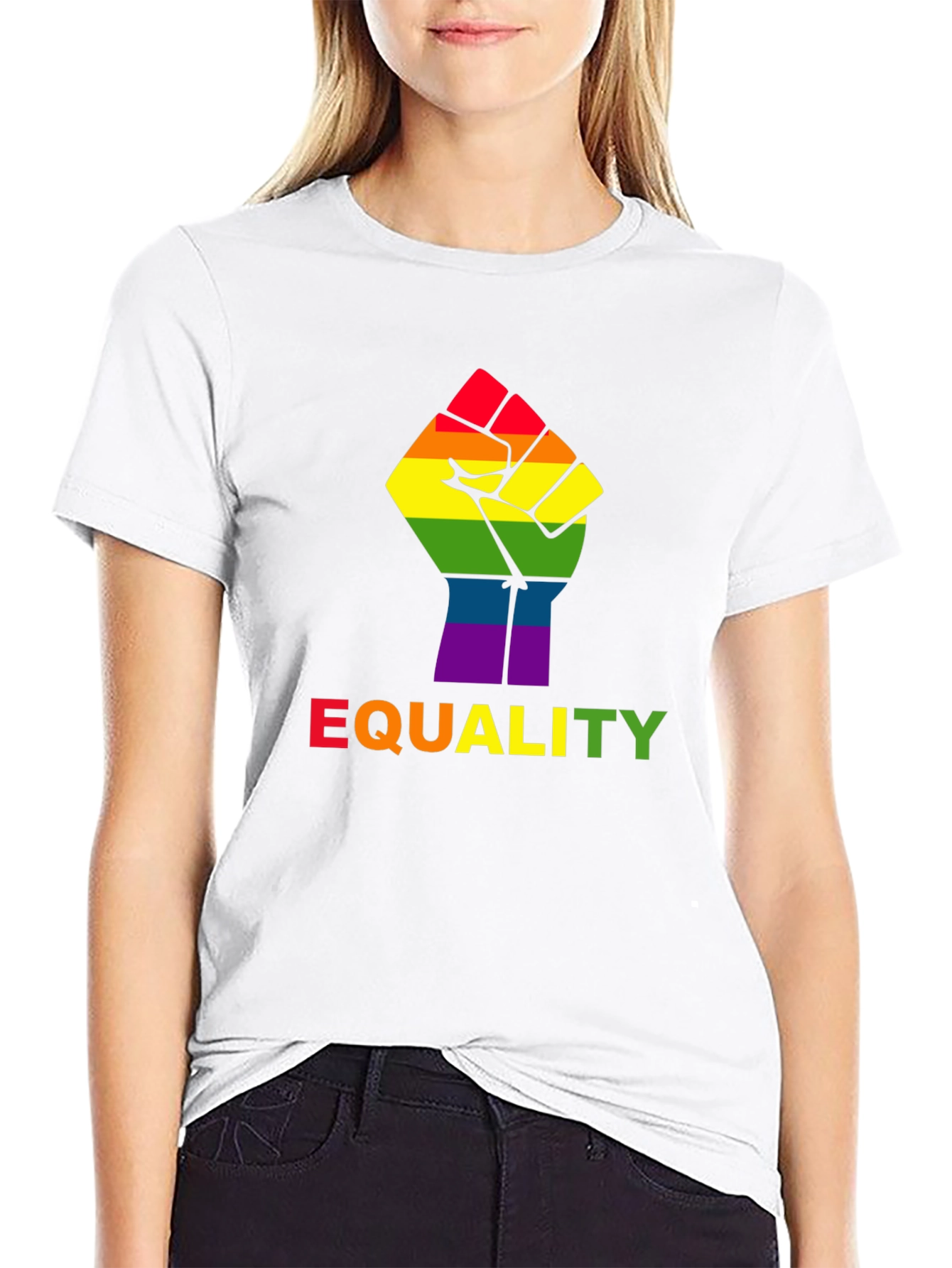 Equality Fist Pride Tee - Black LGBT Rights T-Shirt