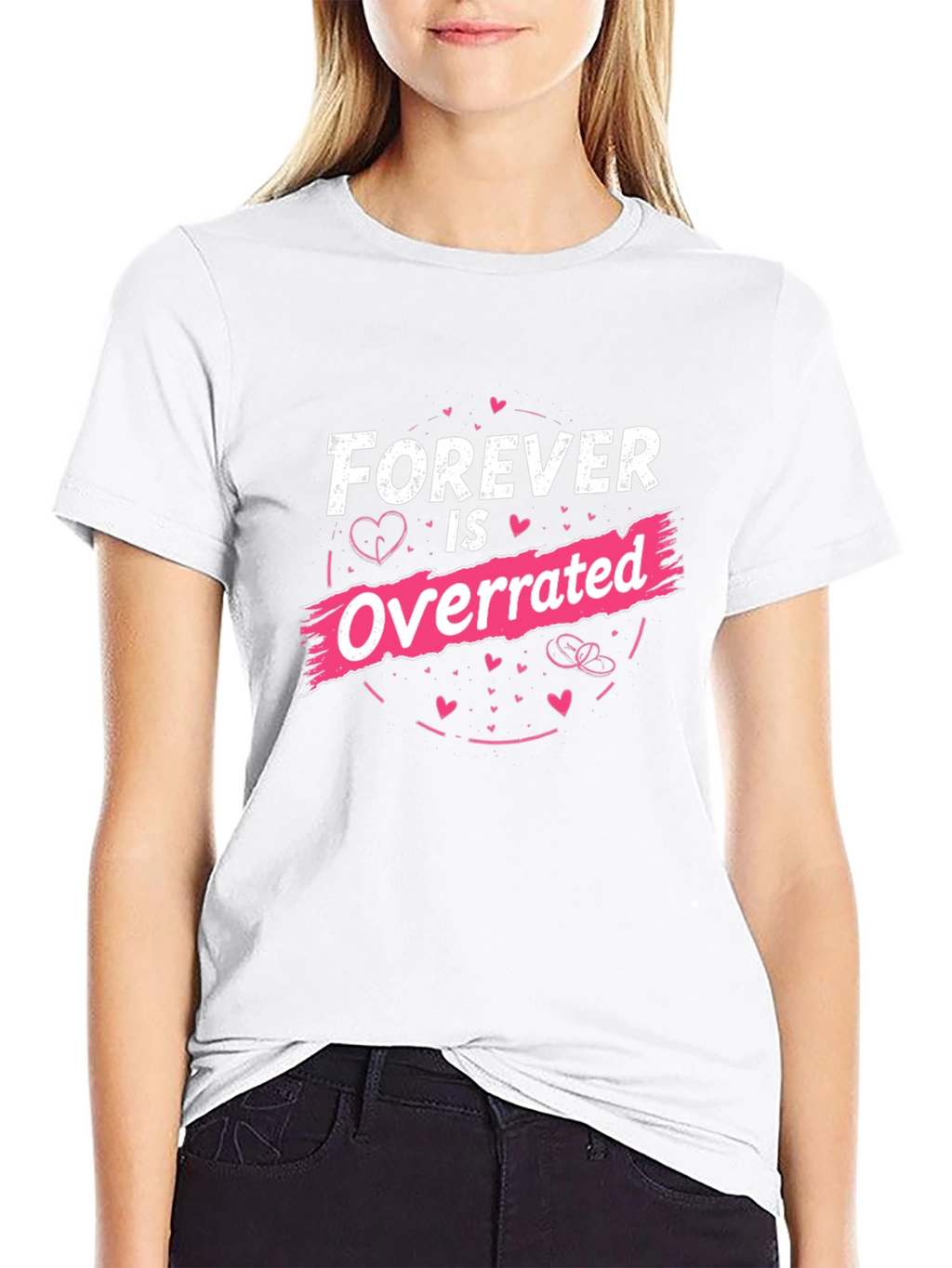 Forever is Overrated Graphic Tee - Black
