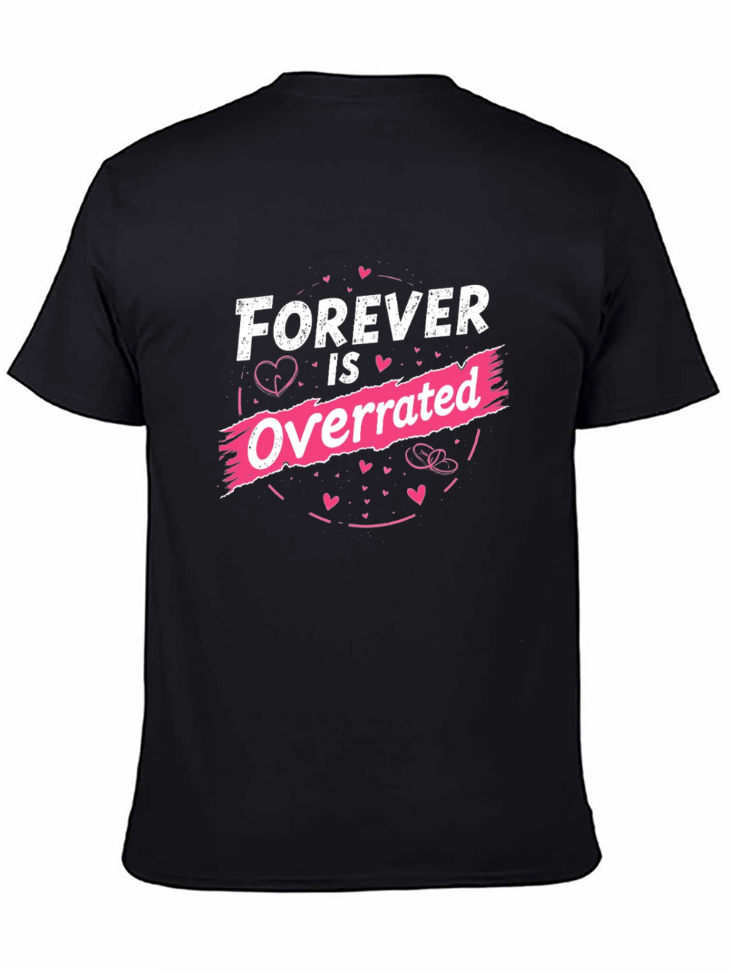 Forever is Overrated Graphic Tee - Black