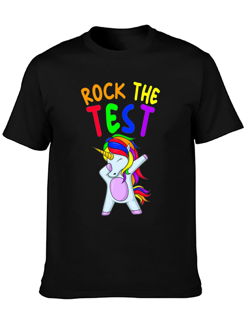 Rock the Test Unicorn Graphic Tee