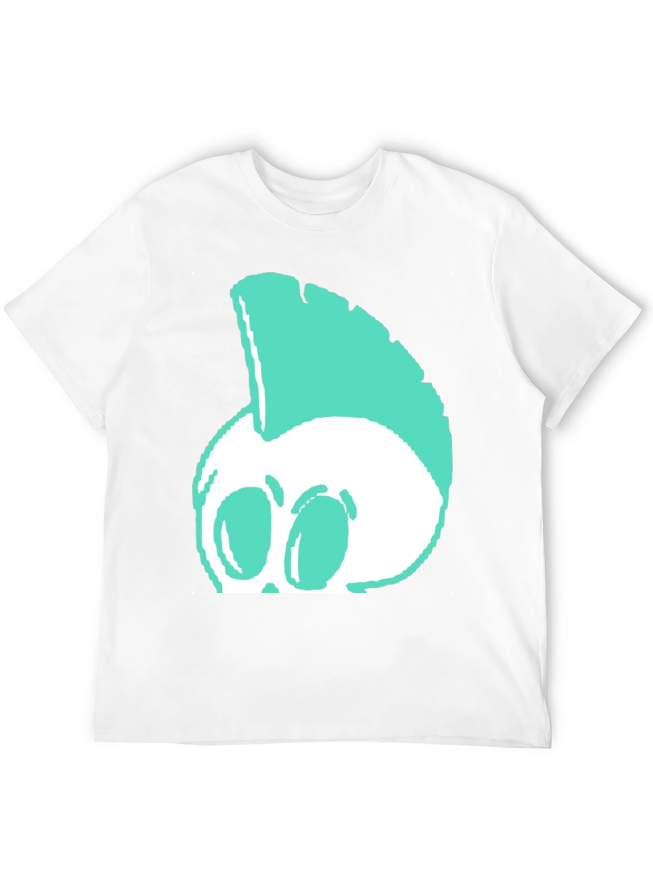 Edgy Punk Skull Graphic Tee - Black
