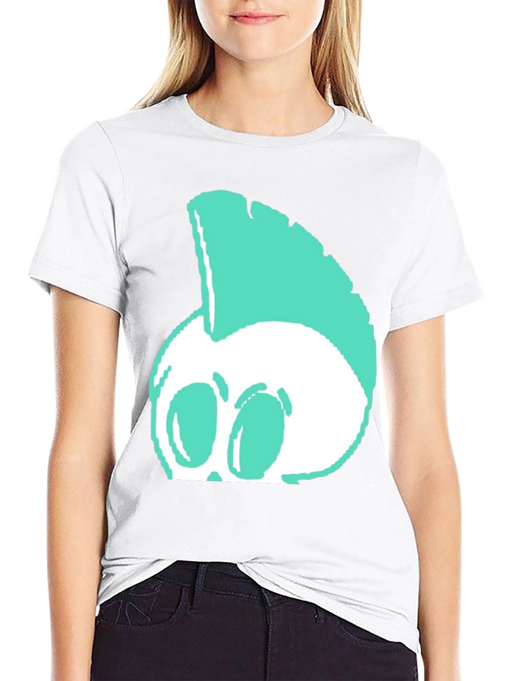 Edgy Punk Skull Graphic Tee - Black
