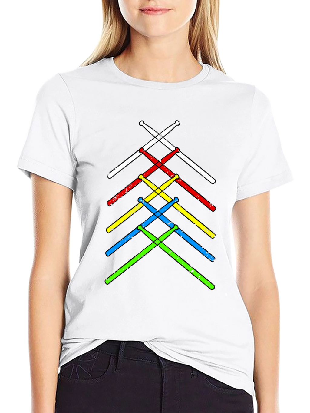 Drumsticks Graphic Tee - Music Lovers T-Shirt
